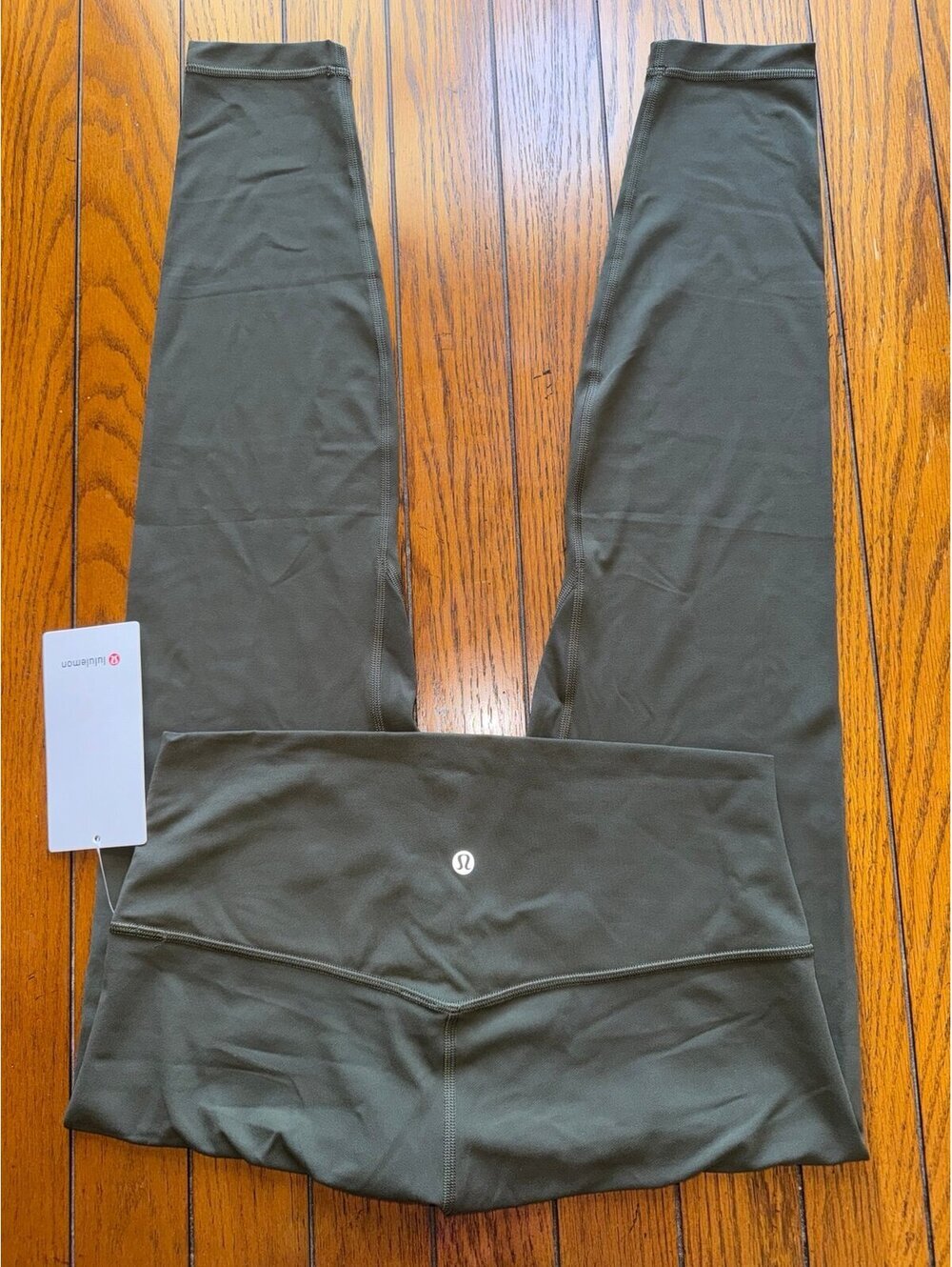 Lululemon Align High Rise 28” Dark Olive Size 12 NWT